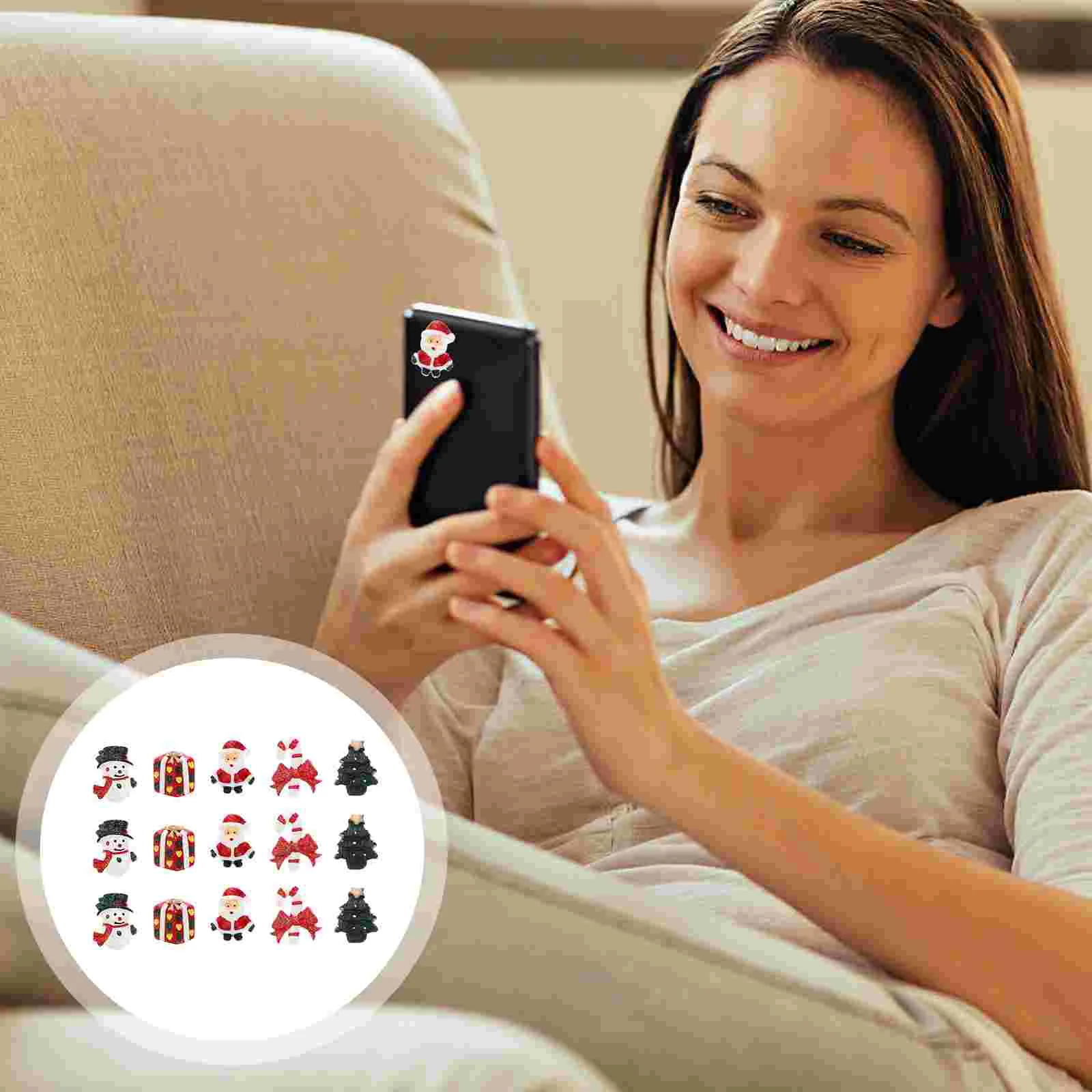 

Christmas Resin Ornament Ornaments Mini Santa Decoration Miniature Crafts Home Craft Diy Charms Embellishmentsmicro Assorted