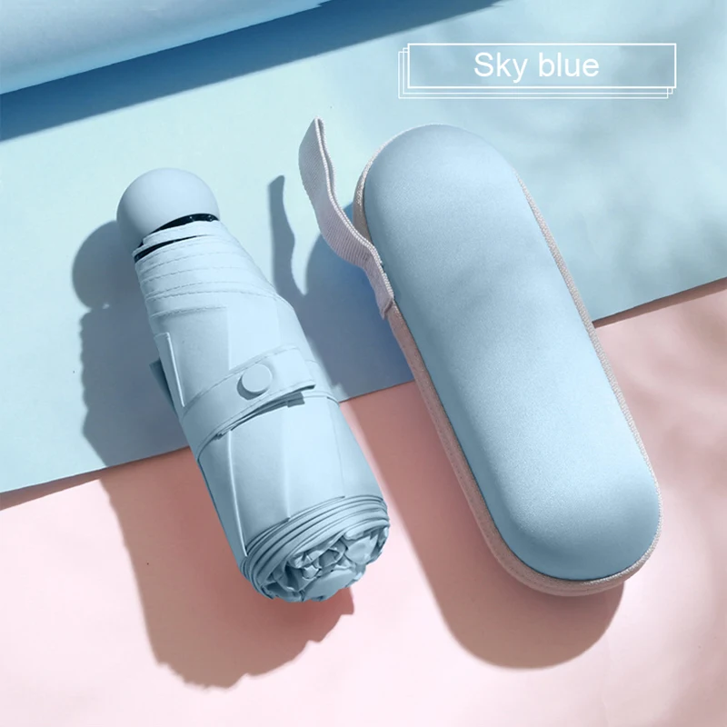 

Light Sunscreen Women Umbrella Pocket Sun Mini Umbrella Umbrella Anti-uv Umbrella Paraguas Capsule Portable Sunshade