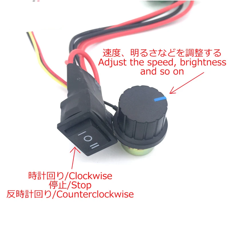 Регулятор двигателя постоянного тока с ШИМ 6 В 12 24 30 10 А 200 Вт контроллер вперед и