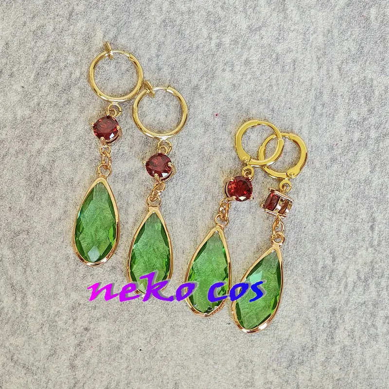 Ходячий замок Хаула редкоземельное стекло подвеска в виде капель воды серьги