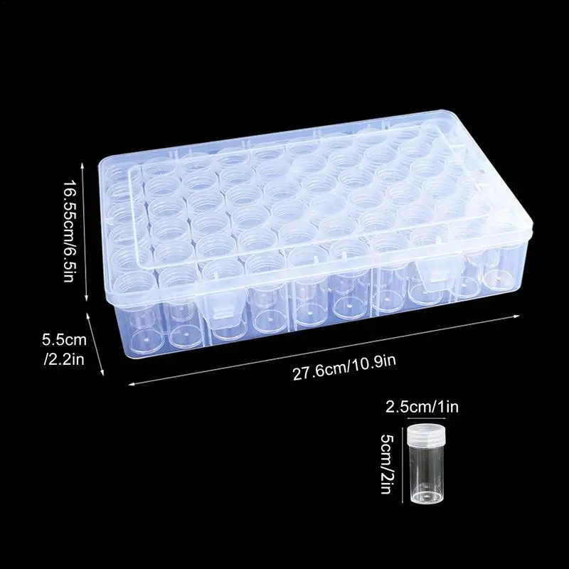 Seed Storage Box 60/24 Slots Bead Storage Boxes Clear Organizer Box With 64 Label Stickers For Vegetable Seeds Clover Seeds images - 6