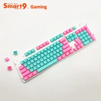 smart9 pbt double shot keycaps rgb backlit through letters different colorways for mechanical gaming keyboards