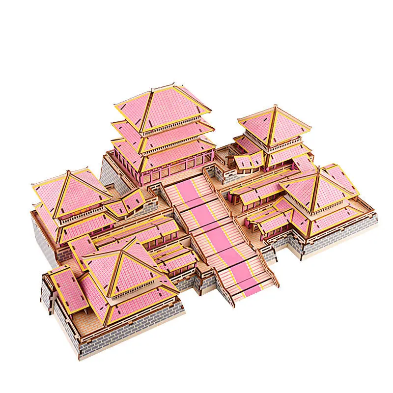 Afang Palace - в форме 3D DIY посылка из деревянного материала Новый многофункциональный