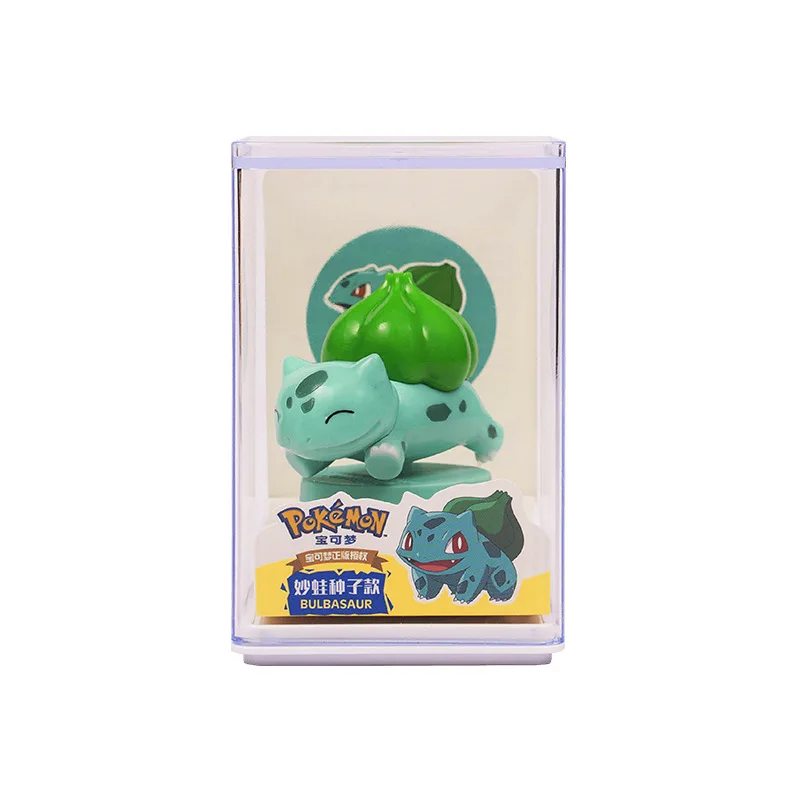 

60mm Size Pokemon Gift Box Christmas Gift Action Figure Toys Genuine Bulbasaur Anime Figure Pokemon Toys For Children