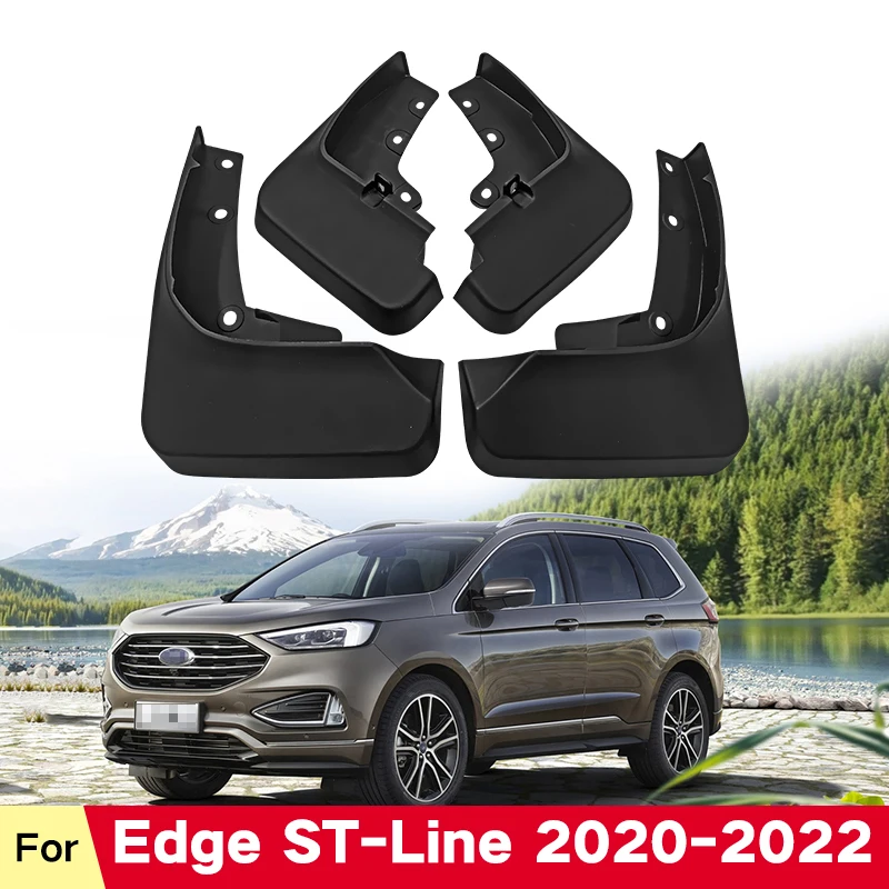 

Mud Flaps For Ford Edge ST Line Titatium SE SEL 2019-2022 2020 2021 Splash Guards Fender Matte Black Mudguards Car Accessories