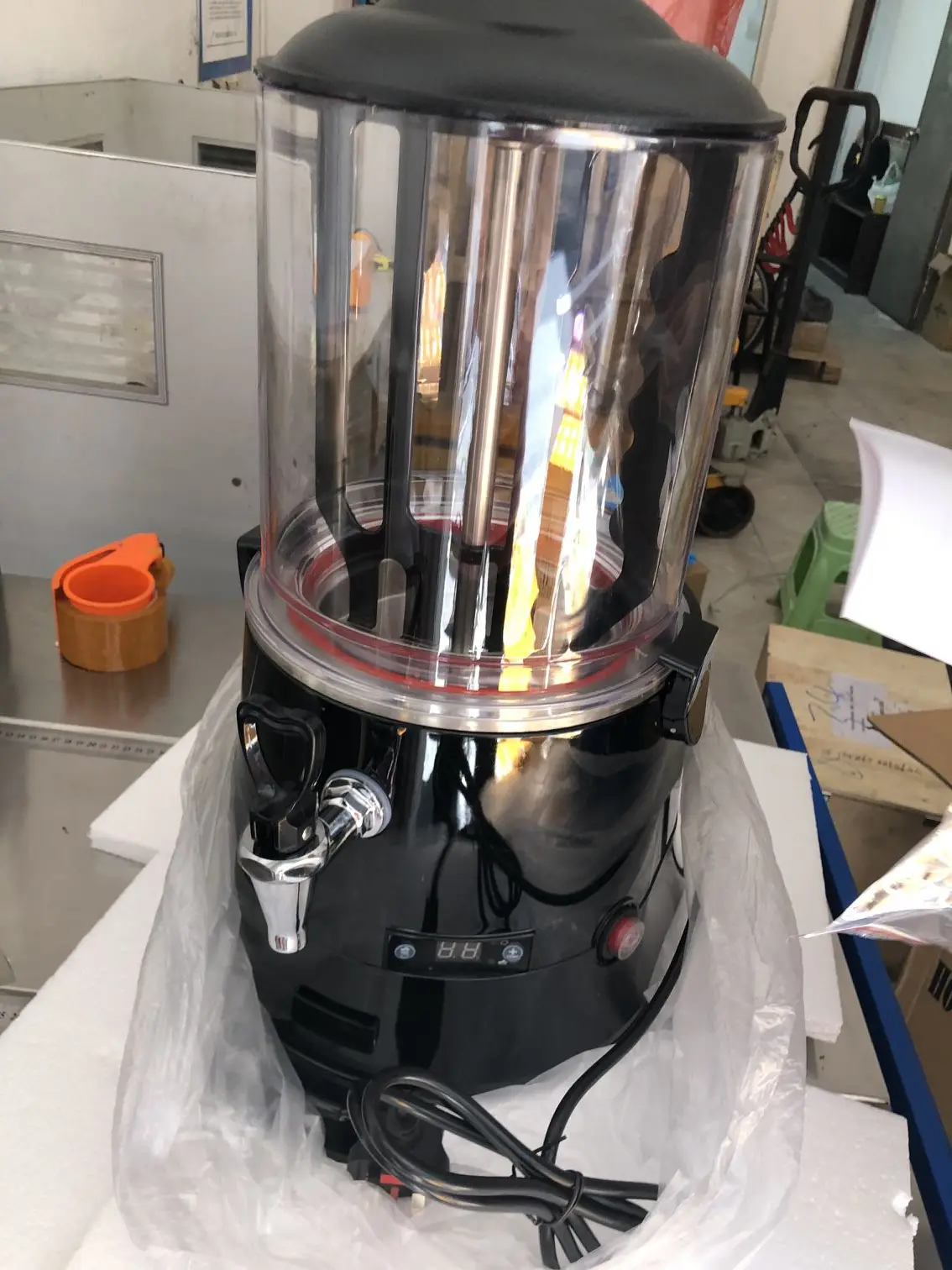 10l commercial hot chocolate machine drinking hot chocolate dispenser milk tea coffee wine dispenser machines kitchen appliance free global shipping