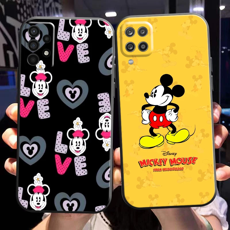 

Mickey Minnie Mouse Phone Case For Samsung Galaxy A02 A11 A12 A20 A21 A21S A22 A31 A32 A51 A52 A70 A71 A72 5G TPU Coque Funda