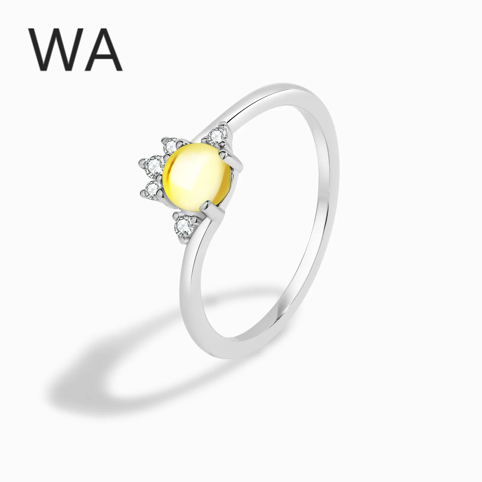 

Новинка, Лидер продаж, модный тренд S925, подходящее ко всему простое и изысканное кольцо в форме яйца, медвежьей лапы