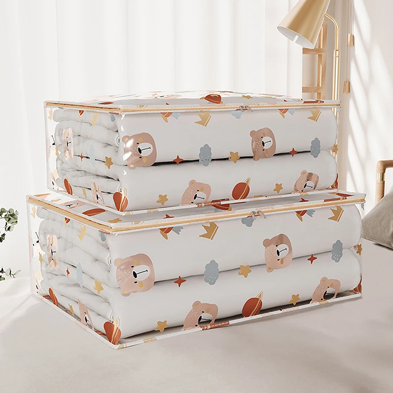 Большая кровать нижняя коробка для хранения складная Одежда Стёганое одеяло