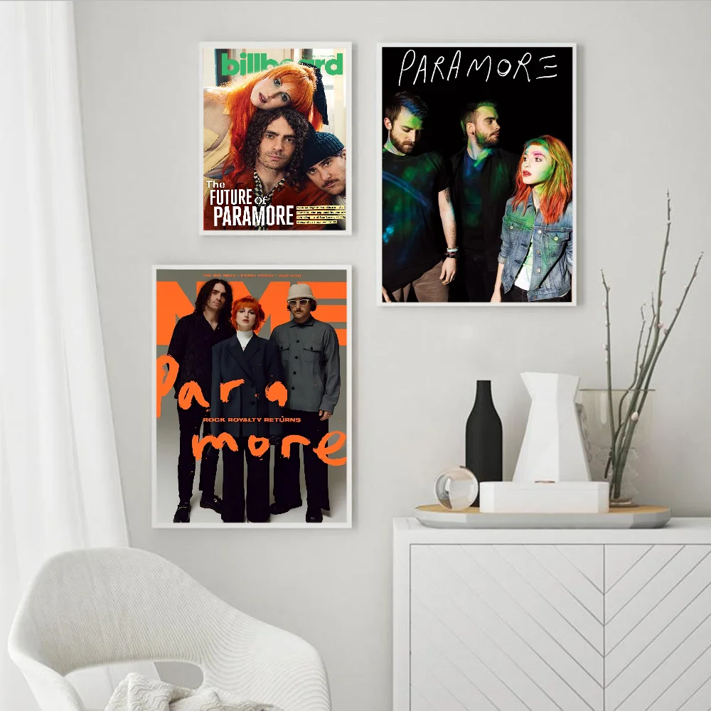 Singer P-Paramore Classic Movie Posters Waterproof Paper Sticker Coffee House Bar Decor Art Wall Stickers