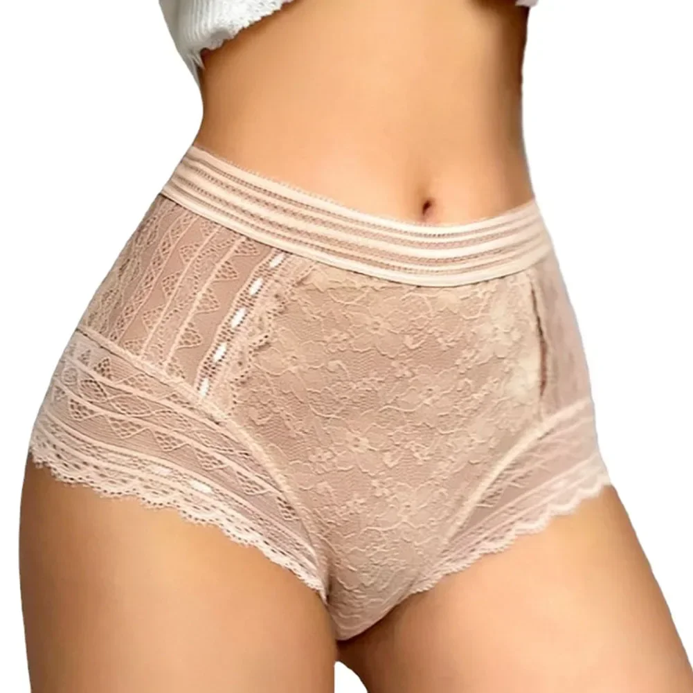 Женские трусики с завышенной талией нижнее белье для контроля живота прозрачные