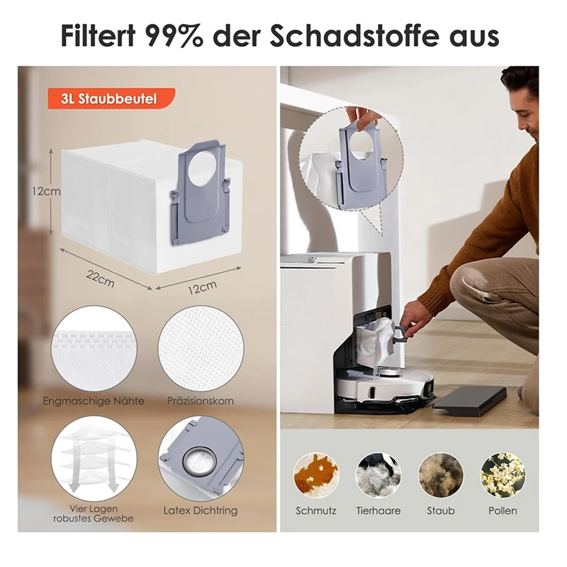 Сменные аксессуары для робота-пылесоса Roborock S8 Maxv Ultra G20s насадка на швабру пакеты