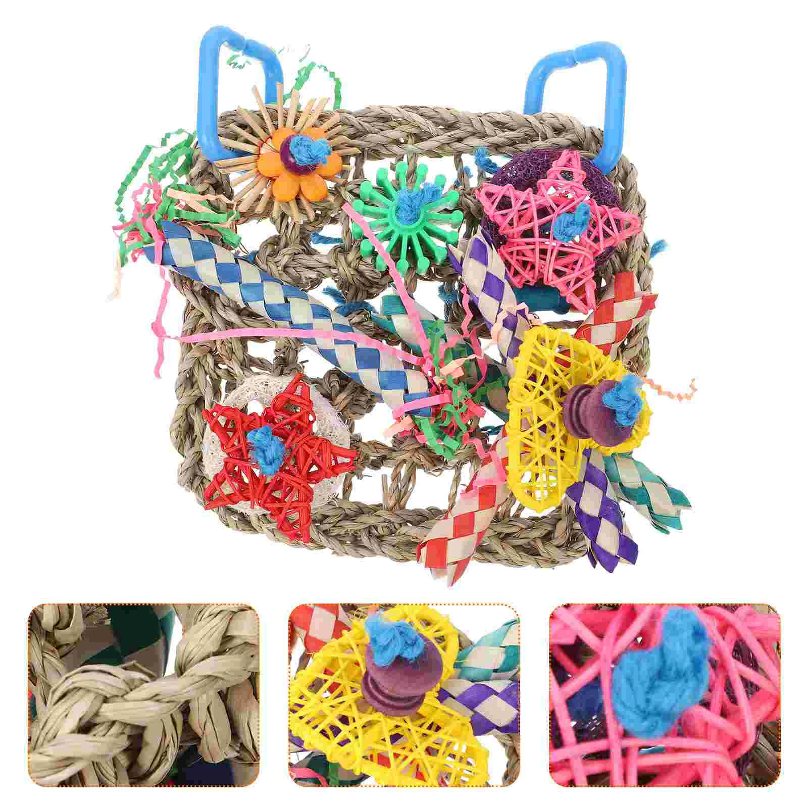 

1pc Bite Good Useful Durable Biting Plaything Parrot Shredder Parrot Cage Decor