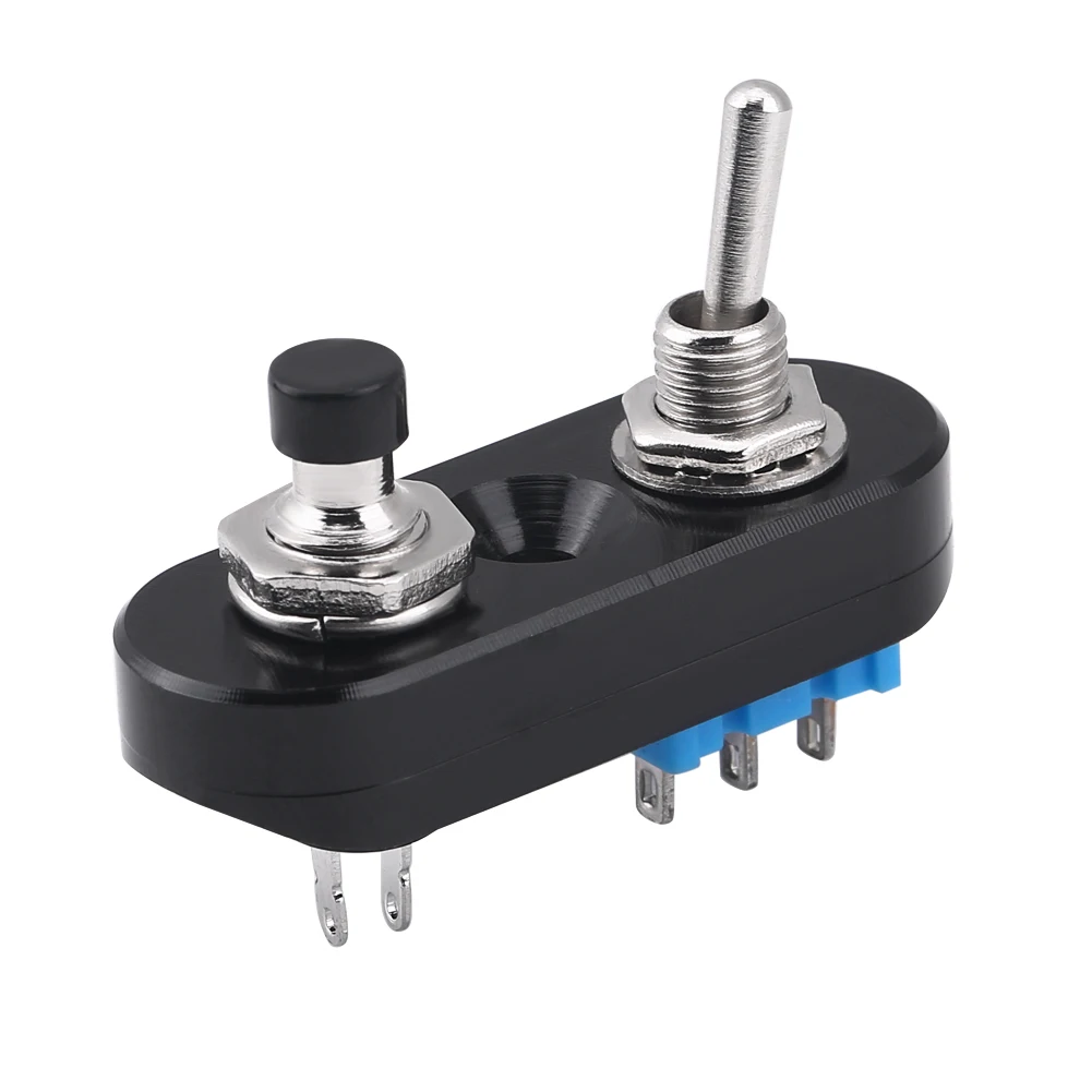 

Aluminum Alloy Universal Motorcycle Handle Handlebar Grip Switch Headlight Horn On/Off Black Handle Switch