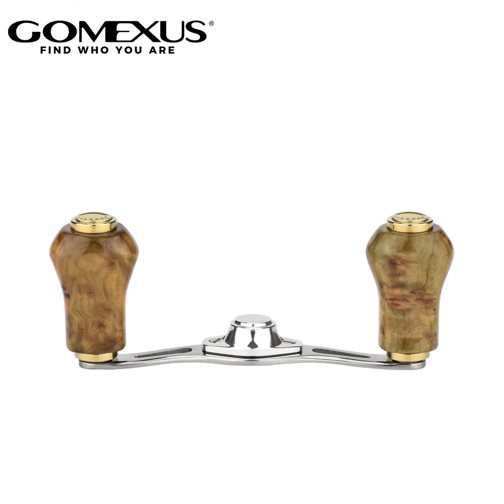 Фото Титановая ручка для катушки Gomexus 8X5 мм, 80 мм, с пробковой ручкой 22 мм, для тюнинга катушек Daiwa Tatula, Zillion, Steez, Abu Baitcaster. №1
