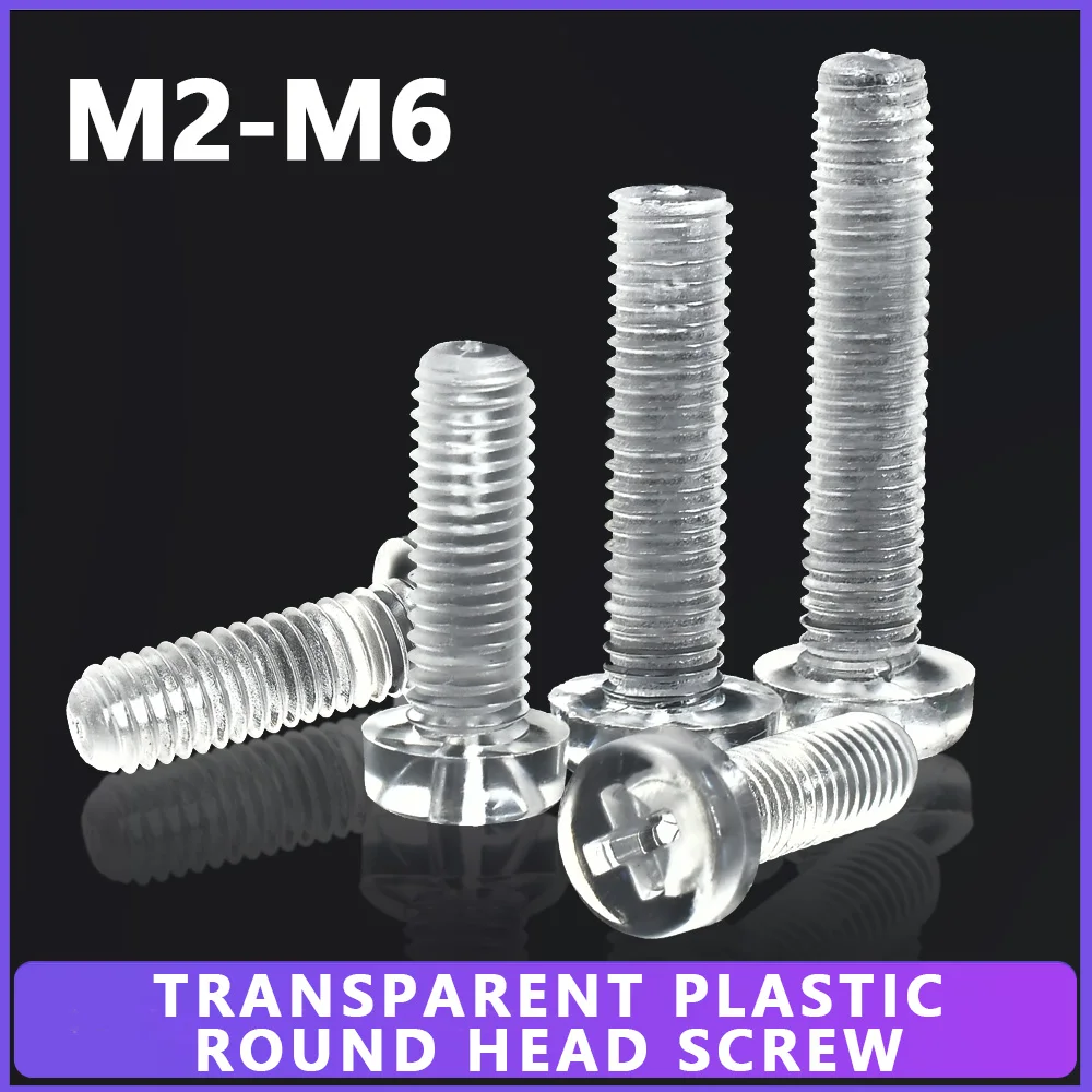 

Прозрачные пластиковые винты M2-M6