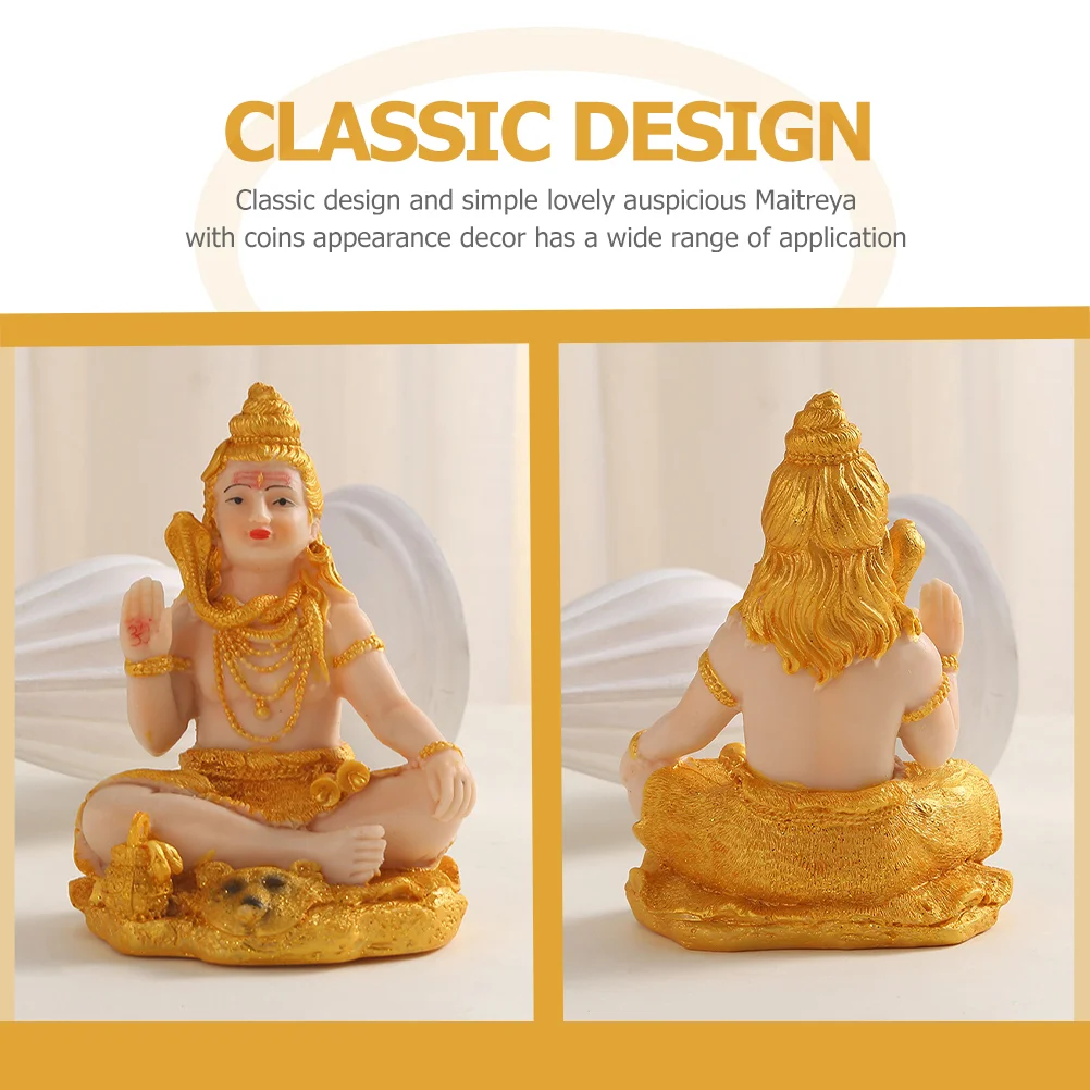 Статуя Шива декор для рабочего стола индуистский Бог статуи Будды из смолы ретро