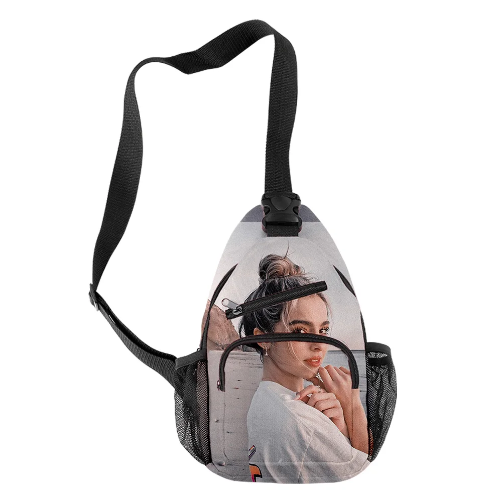 

Harajuku Pretty addison rae Boys/Girls 3D Print Chest Bags Oxford Waterproof Sports Crossbody Travel Bags Funny Shoulder Bags