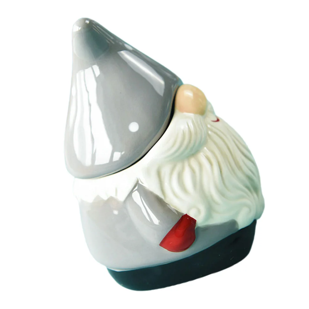 

Jar Ceramic Sugar Storagesalt Container Box Seasoning Gnome Candy Condiment Boxes Lids Porcelain Can Bowl Jars Cookie Christmas