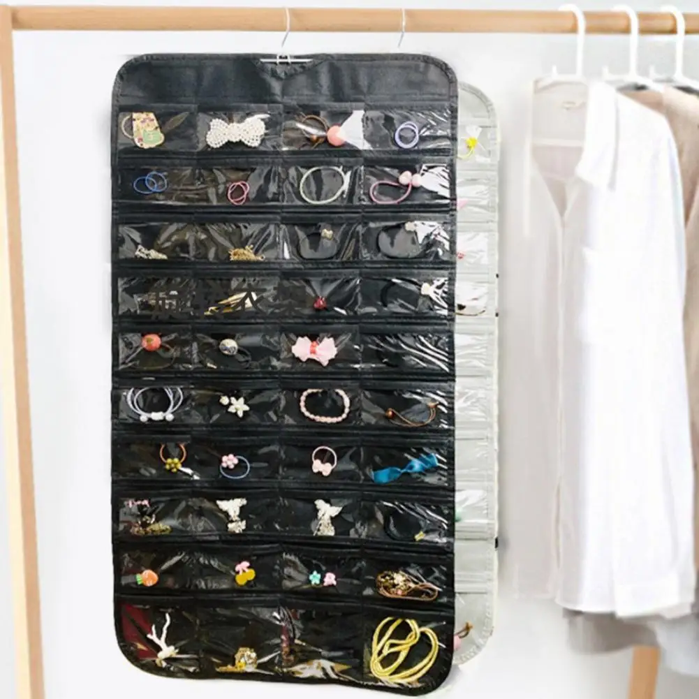 

Convenient Hanging Bag Wear-resistant PVC 80 Pockets Multifunctional Storage Organizer for Household