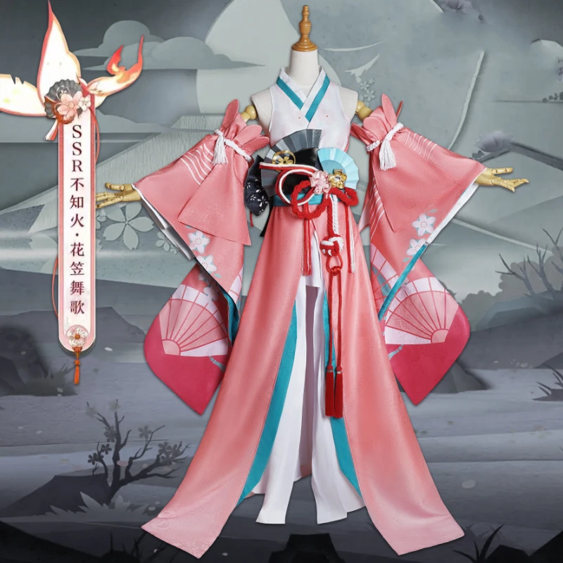 

Аниме игра Onmyoji SSR Shiranui боевое платье старинное кимоно элегантная форма косплей костюм Женская ролевая игра Хэллоуин 2022 Новинка