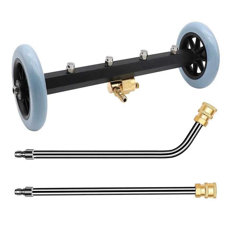 Мойка высокого давления 5000 фунтов на квадратный дюйм, очиститель шасси, 16-дюймовый Электрический мойщик, локомотивная Нижняя щетка для воды с 2 удлинительными стержнями