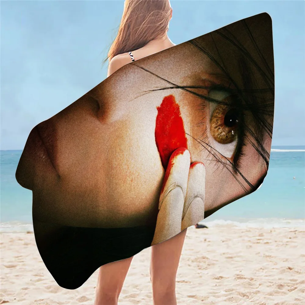 Летнее спортивное пляжное полотенце Alita Battle Angelcyborg m с 3D принтом настраиваемое для