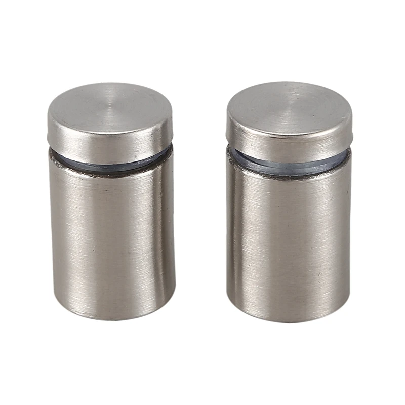 

15 Pcs 19Mm X 30Mm Wall Mount Hardware Glass Standoff Nail Silver Tone