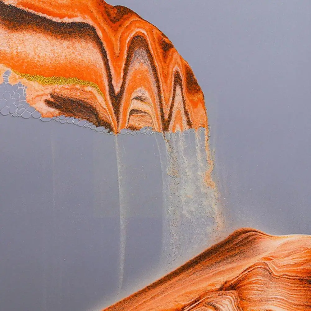 

Moving Sand Art Picture Round Glass 3D Deep Sea Sandscape Display Decor Home Flowing Motion In Painting Frame Gift Sand San Q9Q9