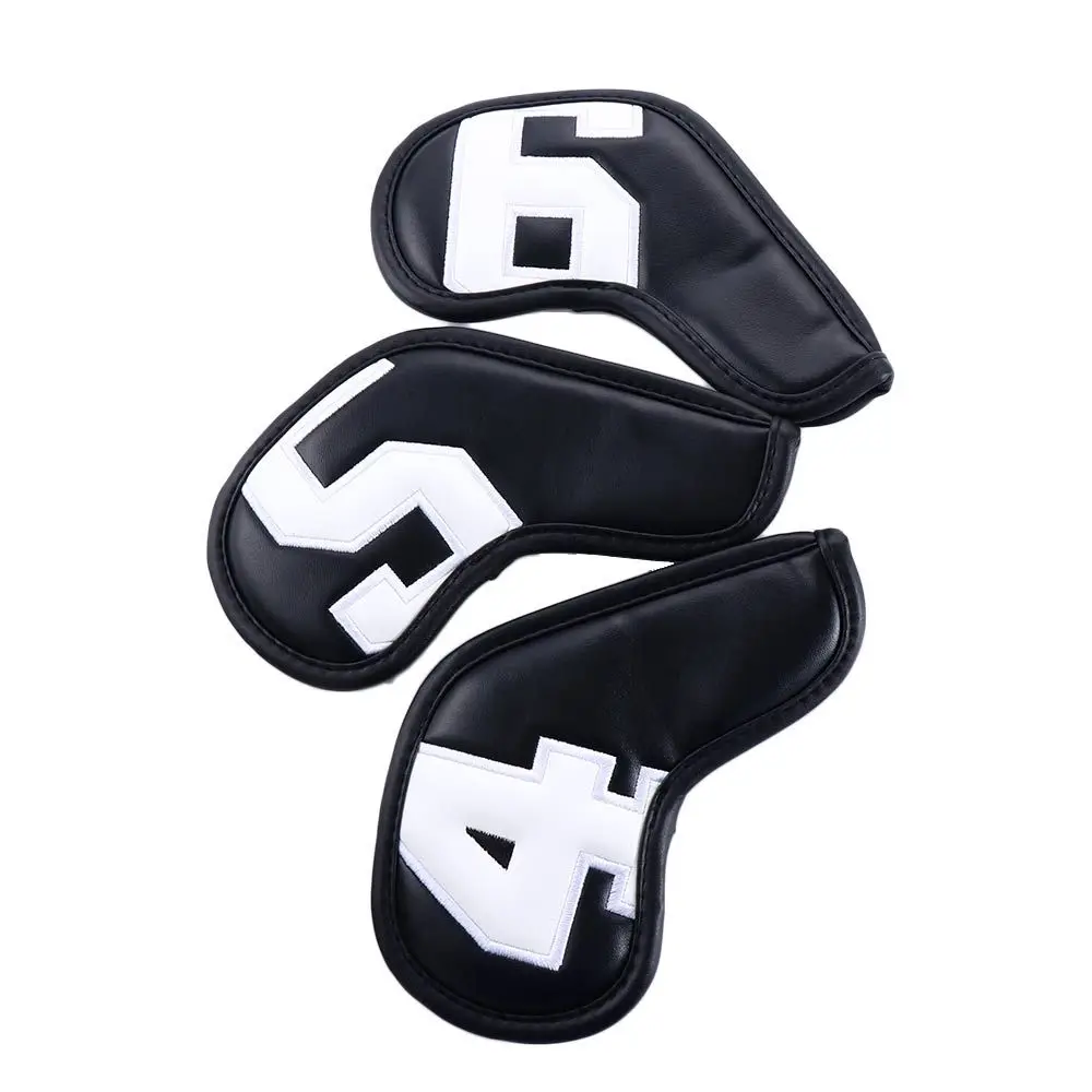 

4-9 ASPX Dustproof Covers High-end Gradients Golf Iron Covers Protective Cover Golf Wedge Cover Golf Club Head Covers