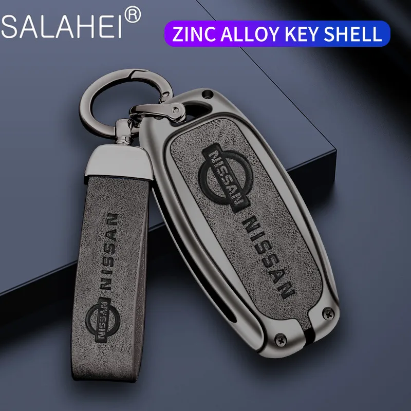 

Zinc Alloy Leather Car Key Cover Case For Nissan Qashqai X-Trail T32 T31 Juke J10 J11 Kicks Tiida Pathfinder Note Accessories