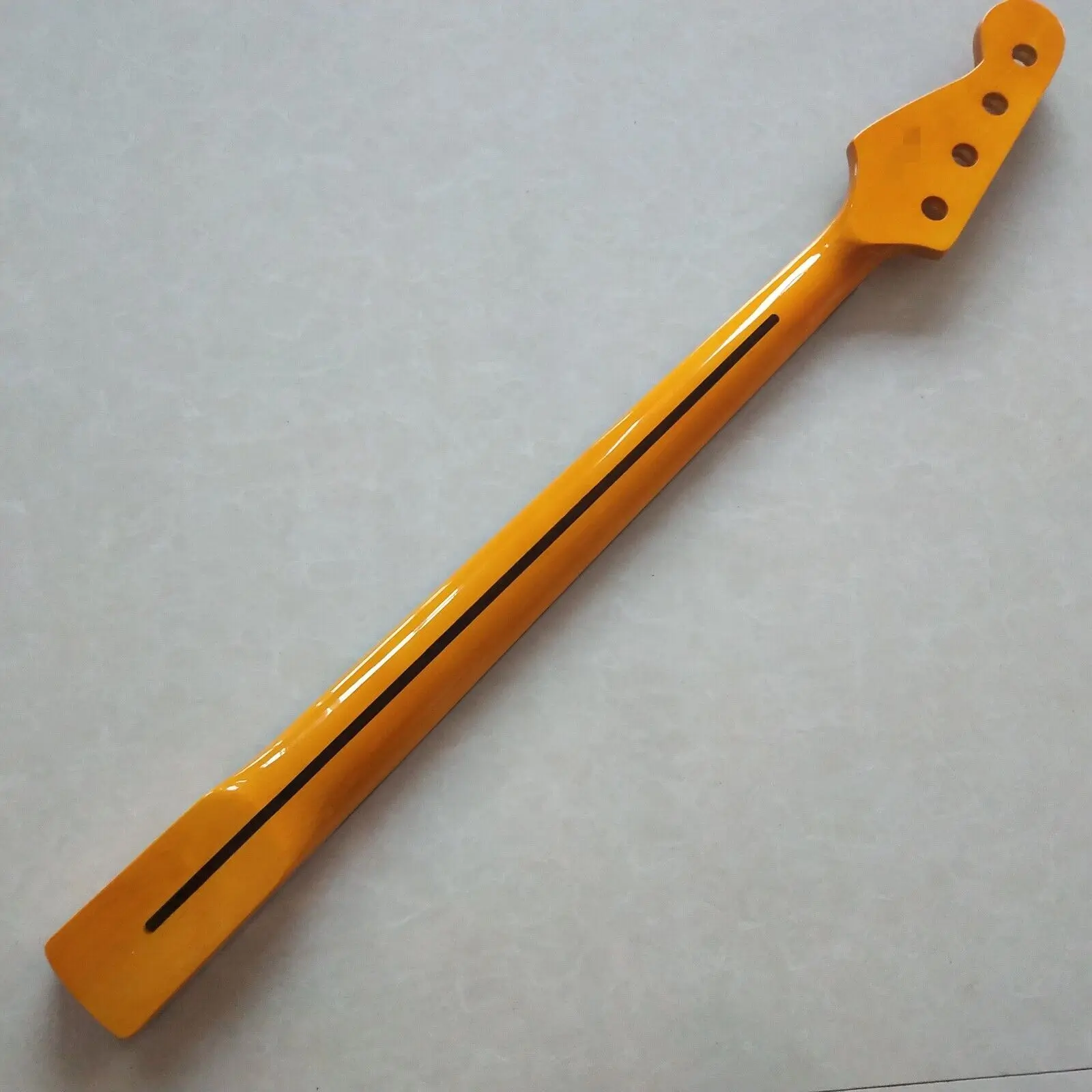 Gloss Yellow P bass guitar neck parts 20 fret 34inch Maple Fretboard Block Inlay enlarge