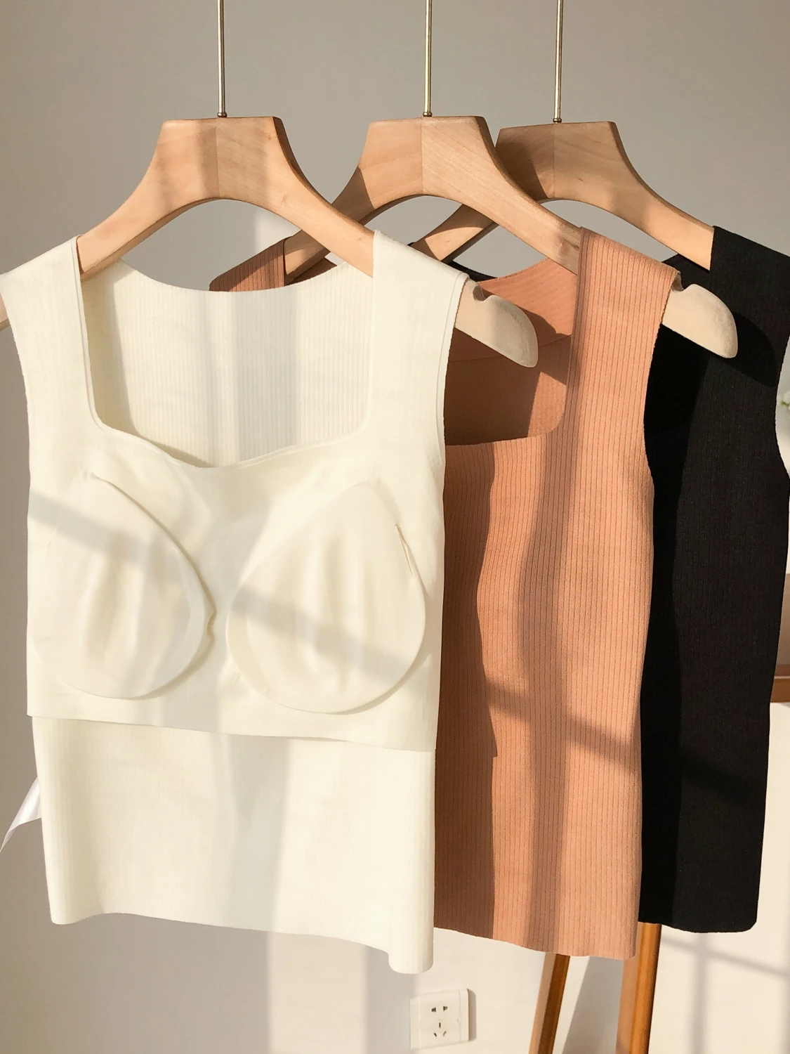 Очень удобно! Женская теплая чашка в стиле ретро с квадратным вырезом встроенная