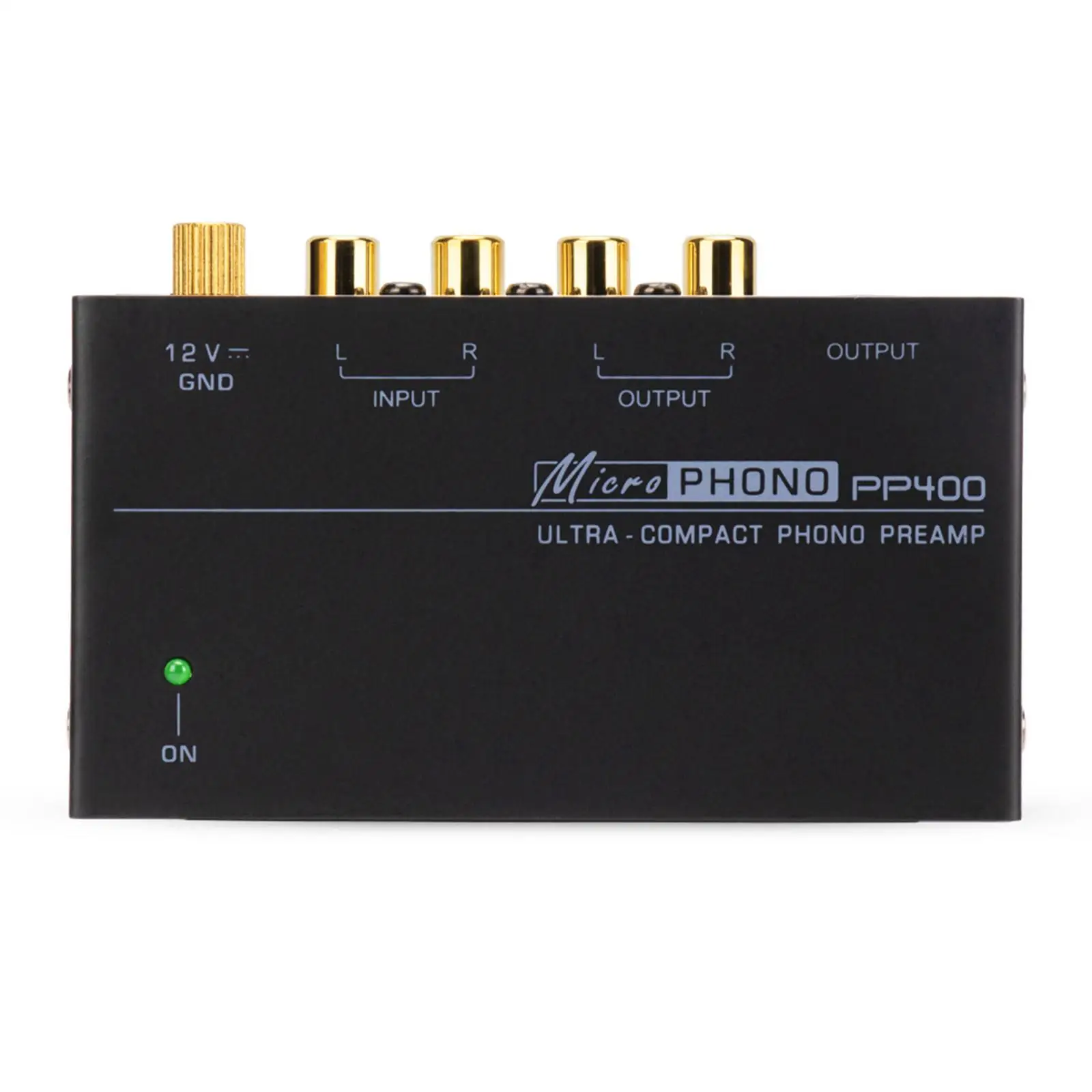 Phono Turntable Preamp PP400 RCA Input Portable Audio Stereo Phonograph Record Player Preamplifier Mini for Accessory Fittings