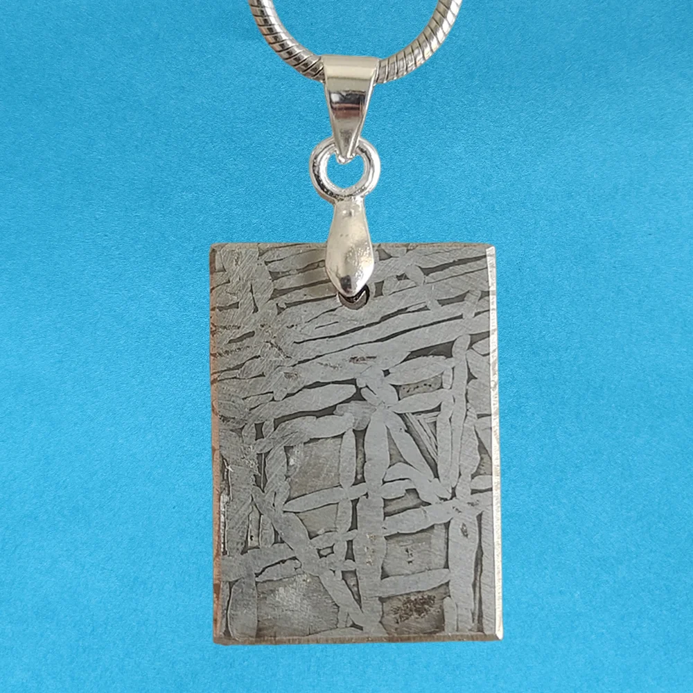 

Muonionalusta Iron Meteorite Pendant Meteorite Specimen Collection Natural Iron Meteorite Material Pendant - CD89