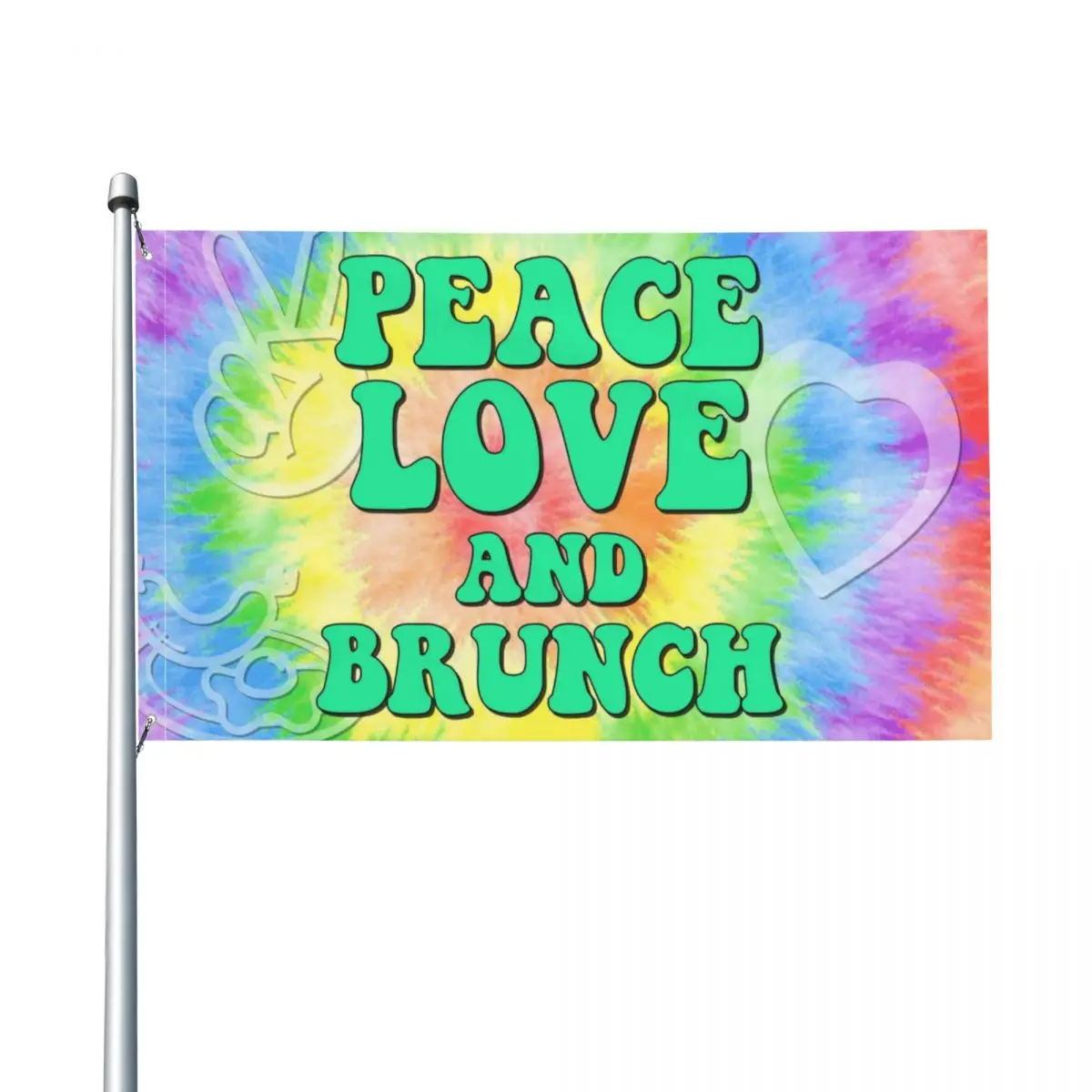 

Peace Love Hearts Flag Home Decoration Outdoor Decor Polyester Banners And Flags 90x150cm