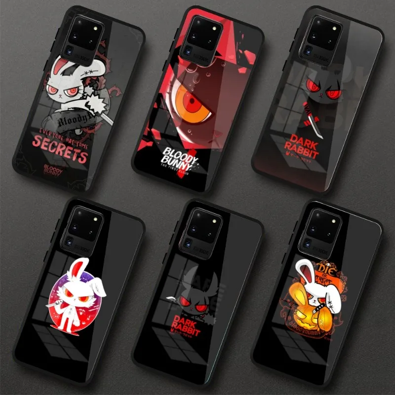 

Чехол кровяной зайчик для Samsung S23 S22 S21 Pro Ultra A13 A33 A53 NOTE 20
