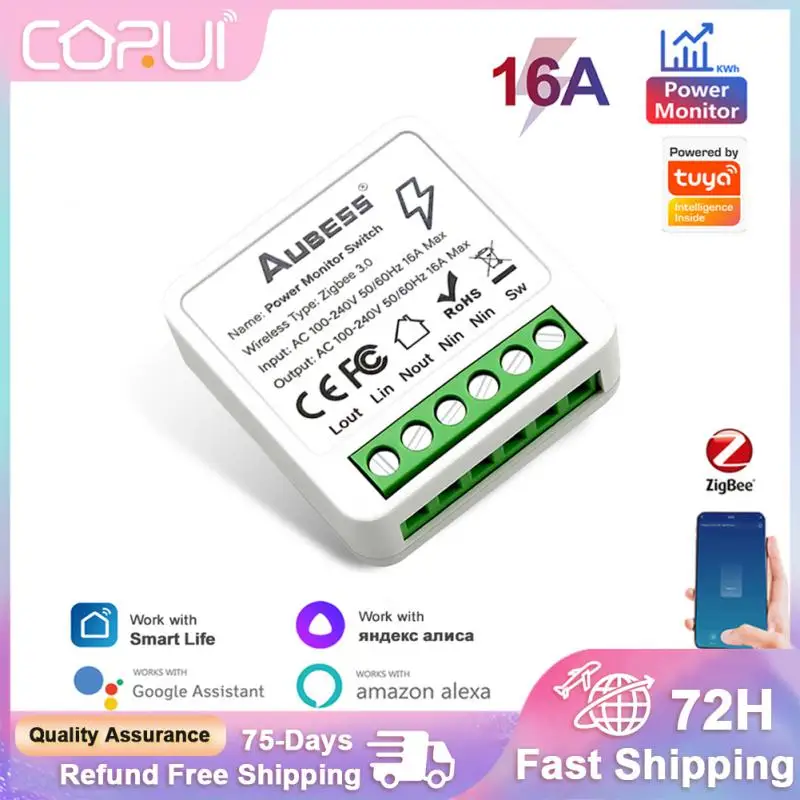 

Смарт-переключатель Tuya Zigbee, 16 А, Wi-Fi