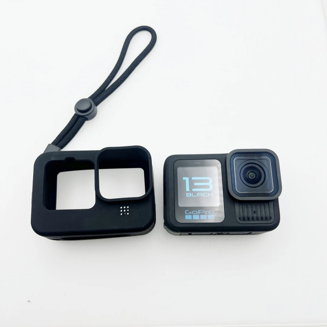 Фото Большая распродажа для Gopro 9 10 11 12 13, черный аксессуар, защитный чехол, мягкий резиновый силиконовый корпус для go pro Hero 11/12/13 №4