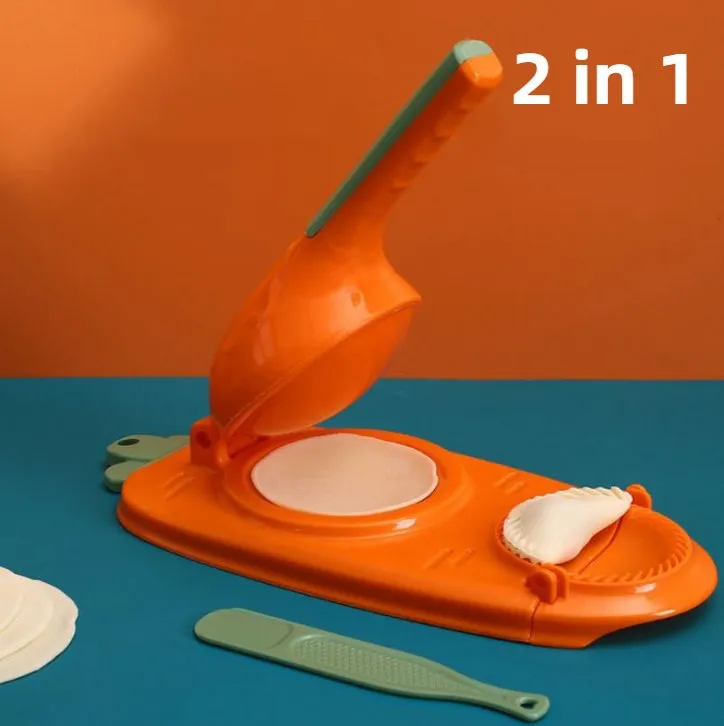 

2 In 1 Dough Pressing Tool Set DIY Dumpling Maker Mould Manual Press Dumpling Crust Tool Dumpling Wrapper Maker