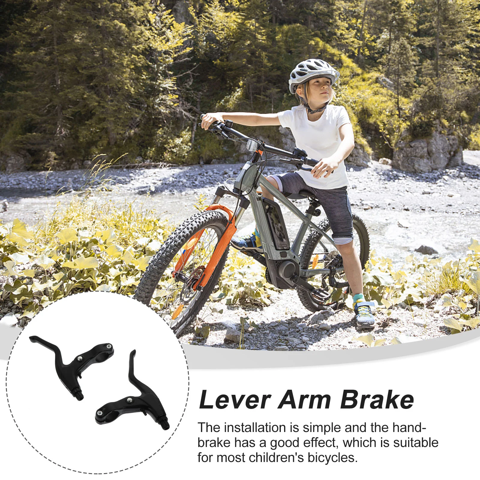 Детский черный зажим для ручки электрического велосипеда