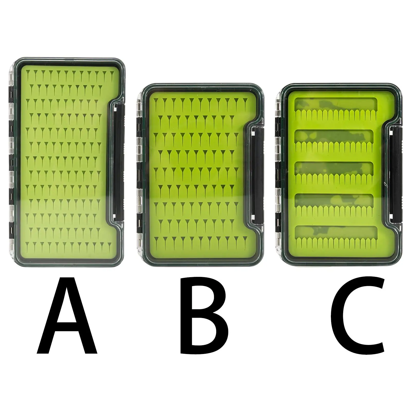 

Waterproof Lightweight Fly Fishing Box Silicone Fishing Lure Hook Baitcasting Tackle Storage Container Streamer Flies Container