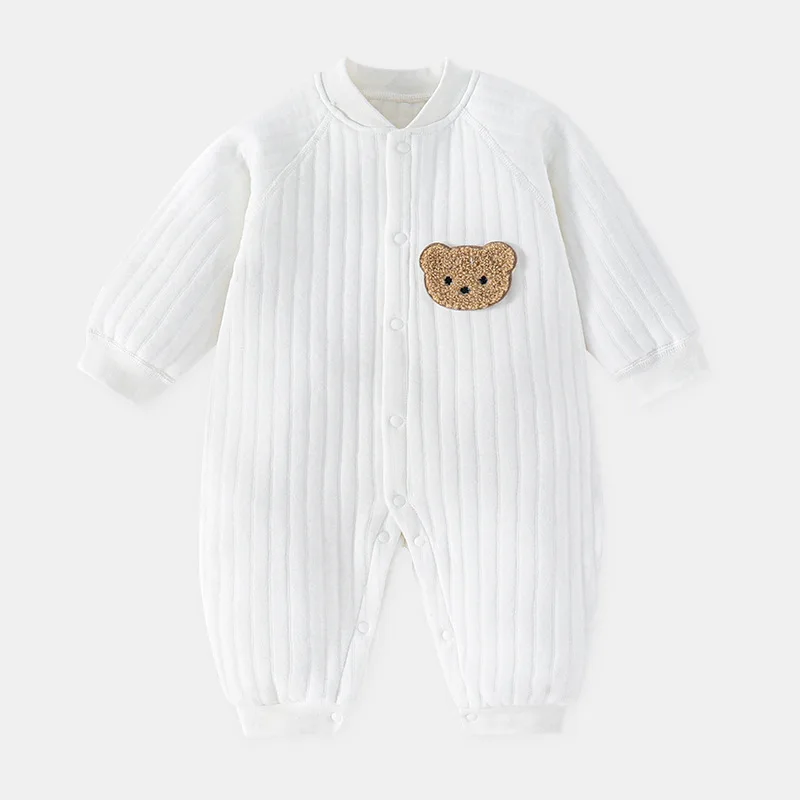 

Baby one-piece jacket cotton autumn and winter warm one-piece long sleeve