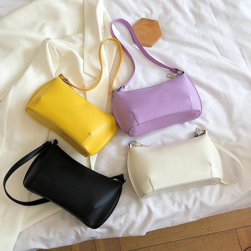 

Classic Texture Women Solid Color Handbag Ladies Creative Delicate Design Chic PU Leather Female Daily Totes Shoulder Bag