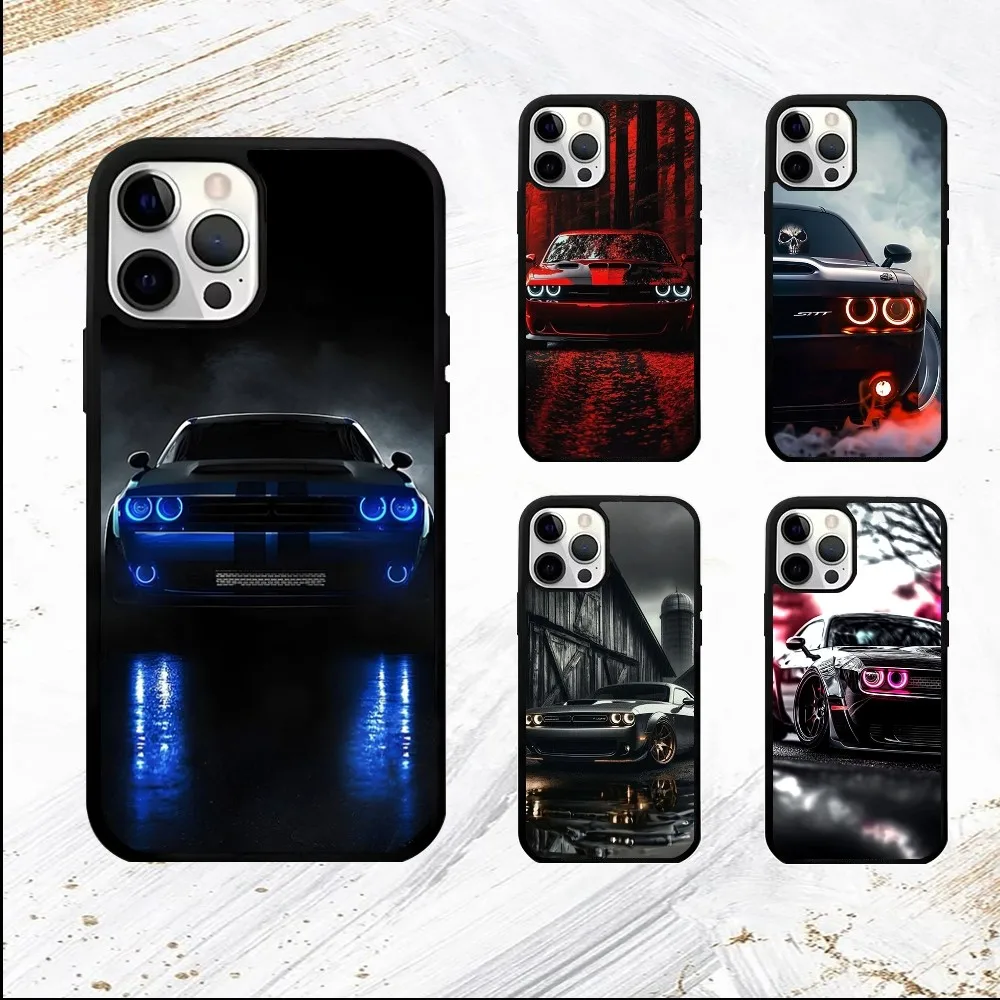 Крутой чехол для телефона D-Dodge S-SRT iPhone 16 15 14 13 12 11 Pro Max Plus Mini PC модный