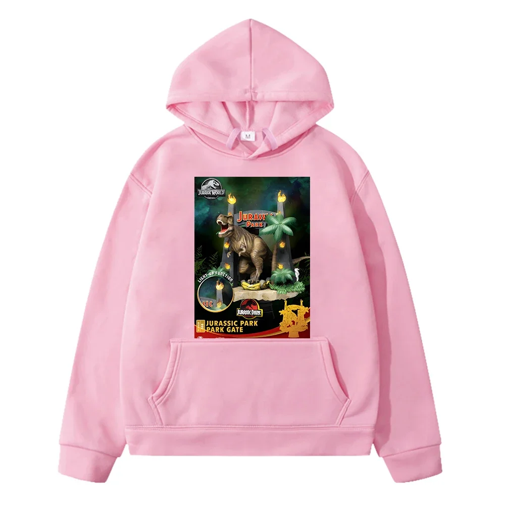 Толстовка С Принтом Мир Юрского Периода Флисовая Унисекс Капюшоном