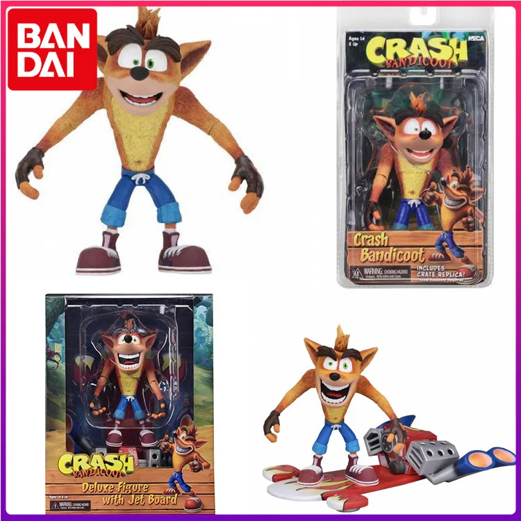 

NECA Flying version Crash Bandicoot of Mad Strike Trilogy classic game Joint movable collection of toy action figures 18cm