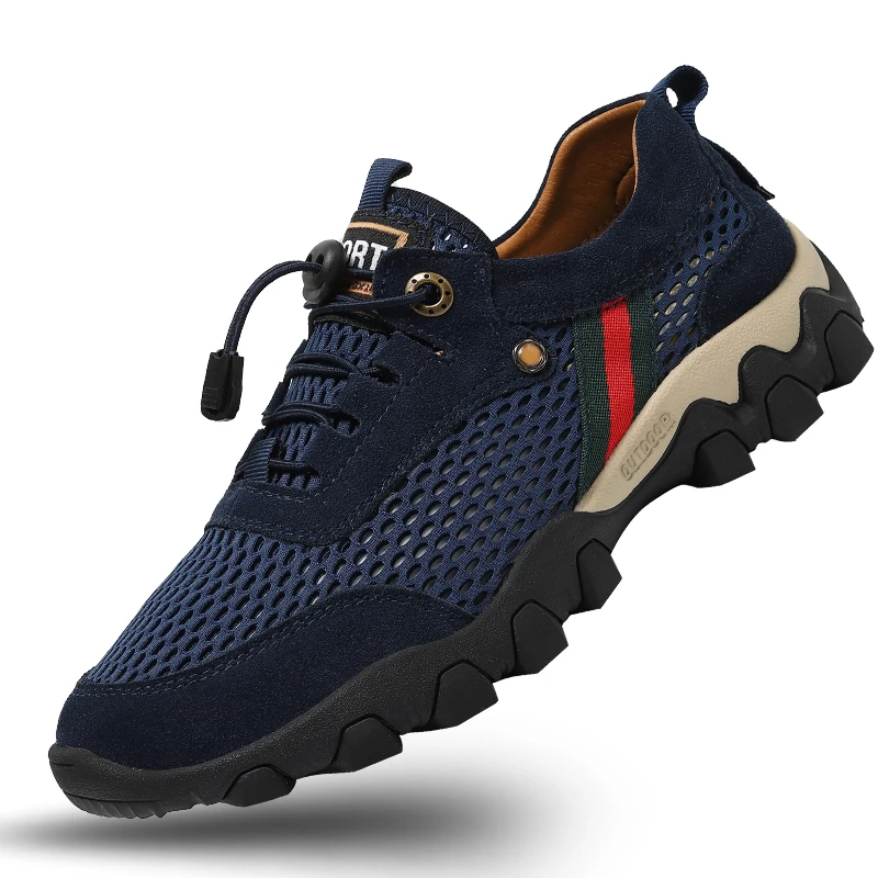 HikeUp новые мужские походные туфли высокого качества повседневные треккинговые