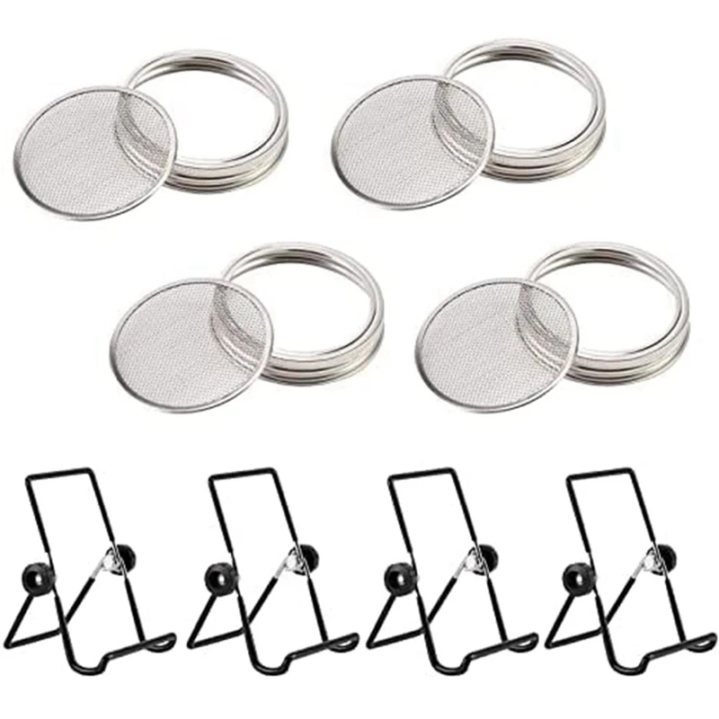 Sprouting Lid Jar Germination Kit Accessories Stainless Steel For 86MM Mouth Jars