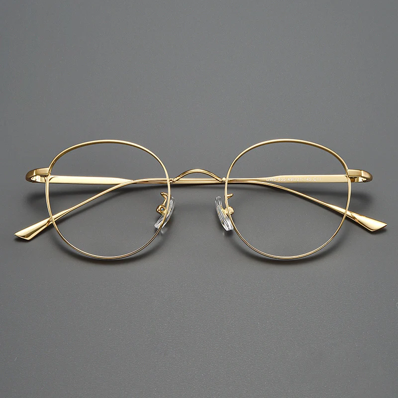 ity najwyższej jakości ręcznie robione tytanowe okulary optyczne rama mężczyźni kobiety luksusowa marka Vintage kwadratowe ultralekkie